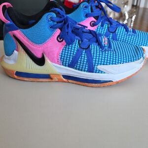 Nike Sneakers in Blue, Pink, and Orange